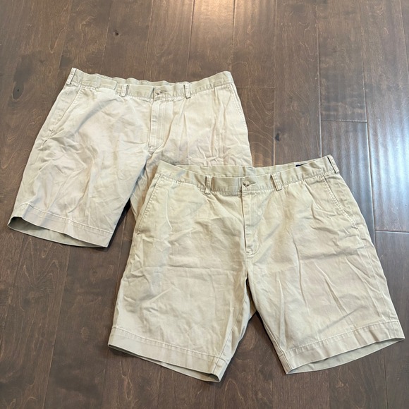 Polo Ralph Lauren Other - Lot of 2 Polo Ralph Lauren Chino Shorts Mens 38 Khaki Classic Fit 9 Inch Inseam